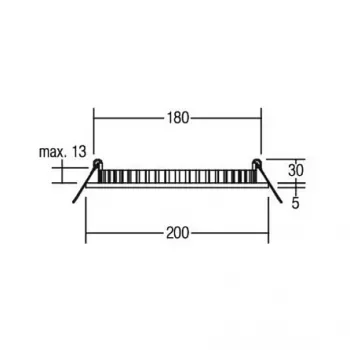 Brumberg 12217073 EB-Panel FLAT30 Στρογγυλό Λευκό 830 16W 24V LED Πάνελ οροφής χωνευτό