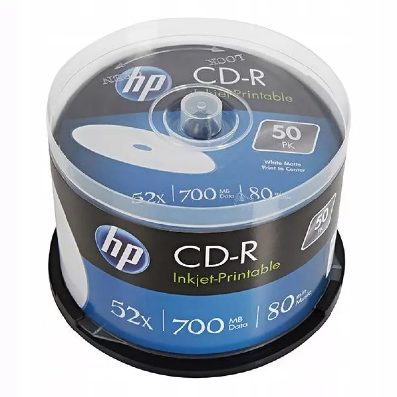 Verbatim DataLifePlus CD-R 700 MB 80 min 52x Inkjet Printable Spindle Συσκευασία 50 Τεμ.