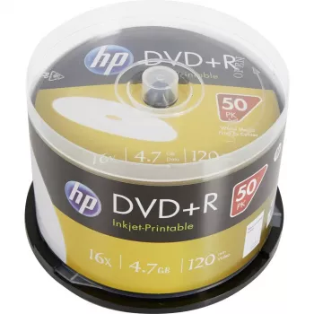 Verbatim DVD+R HP Inkjet-Printable Spindle (50 Δίσκοι) 16x 4.7GB AZO