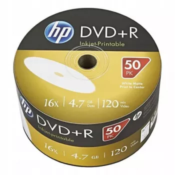 Verbatim DVD+R HP Inkjet-Printable Spindle Συσκευασία 50 Τεμ.