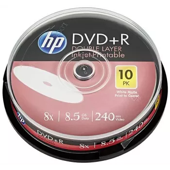 Verbatim DVD+R DL 8.5GB 8x HP Printable Spindle (10 Δίσκοι)