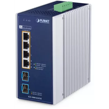 PLANET Βιομηχανικός διακόπτης PoE++ 4 θυρών IGS-1000-4UP2X