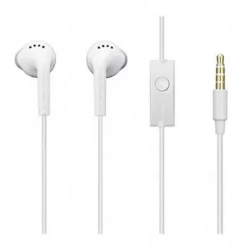 Samsung EHS61ASFWE Universal Original Stereo 3.5mm Headset με Καλώδιο 1,2m Μικρόφωνο Λευκό (OEM)