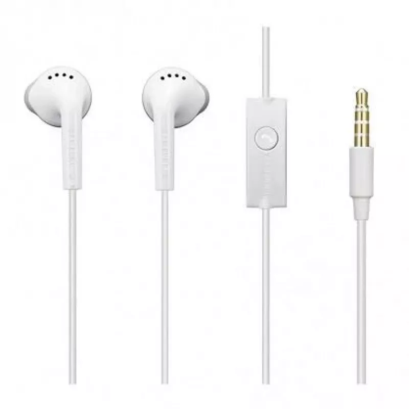 Samsung EHS61ASFWE Universal Original Stereo 3.5mm Headset με Καλώδιο 1,2m Μικρόφωνο Λευκό (OEM)