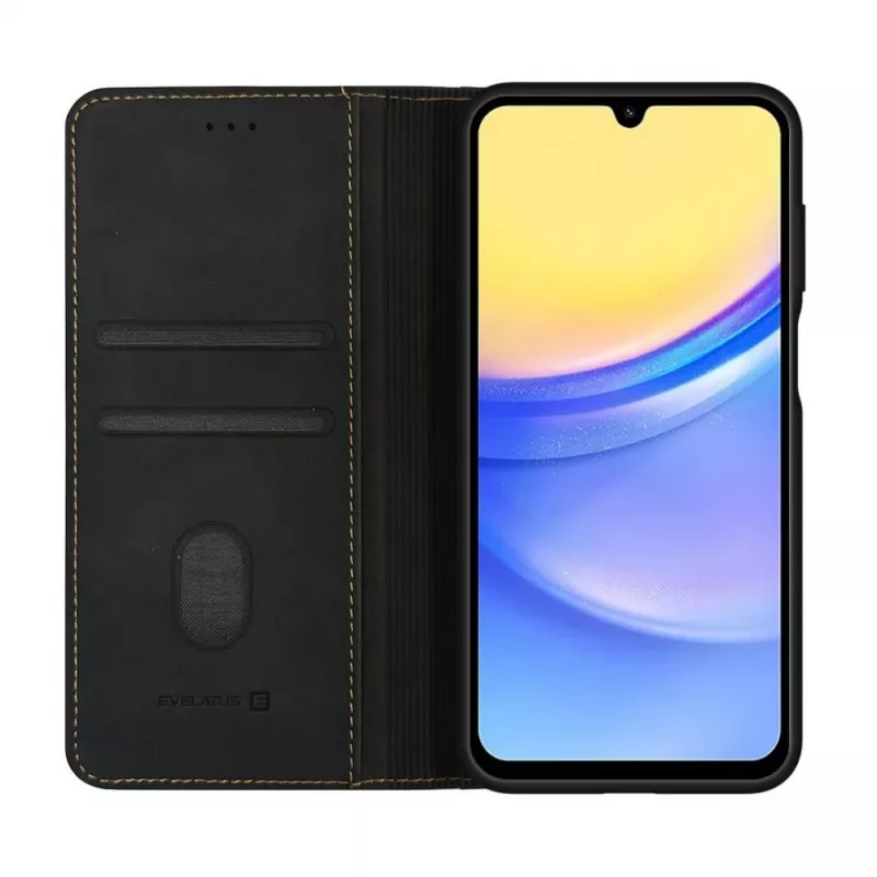 Evelatus Samsung Galaxy A15 Book Case Folio Μαύρο