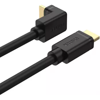 UNITEK Y-C1009 HDMI 2.0 καλώδιο 270 μοιρών γωνιακό 4K 3m Μαύρο