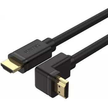 UNITEK Y-C1009 HDMI 2.0 καλώδιο 270 μοιρών γωνιακό 4K 3m Μαύρο