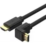 UNITEK Y-C1009 HDMI 2.0 καλώδιο 270 μοιρών γωνιακό 4K 3m Μαύρο