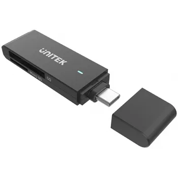 UNITEK USB-C Αναγνώστης καρτών SD & MicroSD (Y-9328) - Space Grey