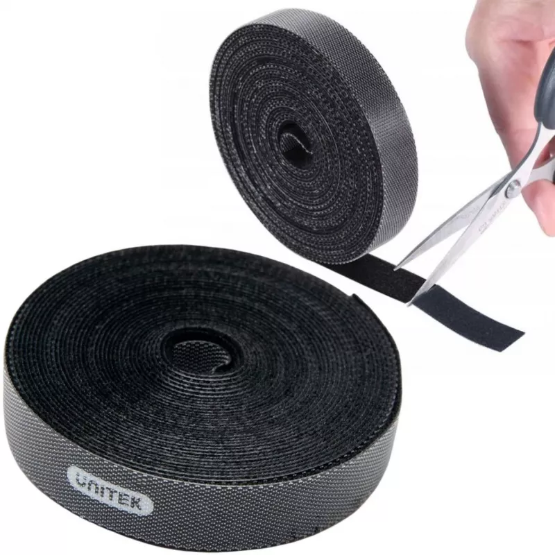 UNITEK OT142BK Ιμάντας καλωδίων Velcro 5m Μαύρο