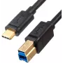 UNITEK USB-C σε USB-B 3.0 Καλώδιο εκτυπωτή 2m Μαύρο