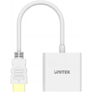 UNITEK Προσαρμογέας HDMI σε VGA, Full HD 1080p, 60Hz, Λευκό