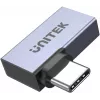 UNITEK USB-C σε USB-C Γωνιακός επίπεδος προσαρμογέας 40Gbps
