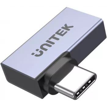 UNITEK USB-C σε USB-C Γωνιακός επίπεδος προσαρμογέας 40Gbps