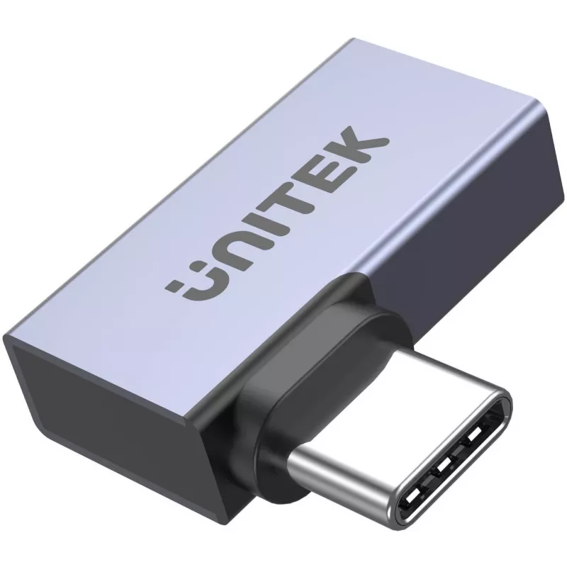 UNITEK USB-C σε USB-C Γωνιακός επίπεδος προσαρμογέας 40Gbps