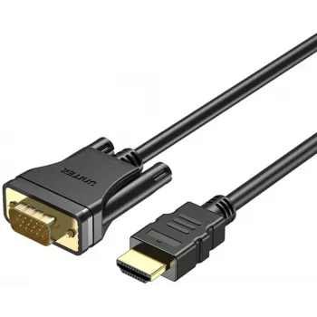 UNITEK Καλώδιο HDMI σε VGA, Full HD 1080p, 60Hz, 2m, Μαύρο