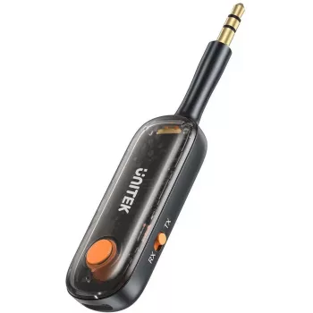 UNITEK 2-in-1 Bluetooth 5.3 Προσαρμογέας Πομπός/Δέκτης Ήχου 10m Εμβέλεια Μαύρο