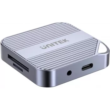UNITEK MagSafe Αναγνώστης καρτών USB-C 3.2 Gen 1 SD/Micro SD Space Gray S1244CGY01