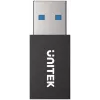UNITEK USB-A Προσαρμογέας αποκλεισμού δεδομένων - Μόνο φόρτιση, Μαύρο