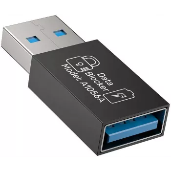 UNITEK USB-A Προσαρμογέας αποκλεισμού δεδομένων - Μόνο φόρτιση, Μαύρο
