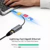 UNITEK Προσαρμογέας USB-C σε Gigabit Ethernet 1Gbps - Space Gray