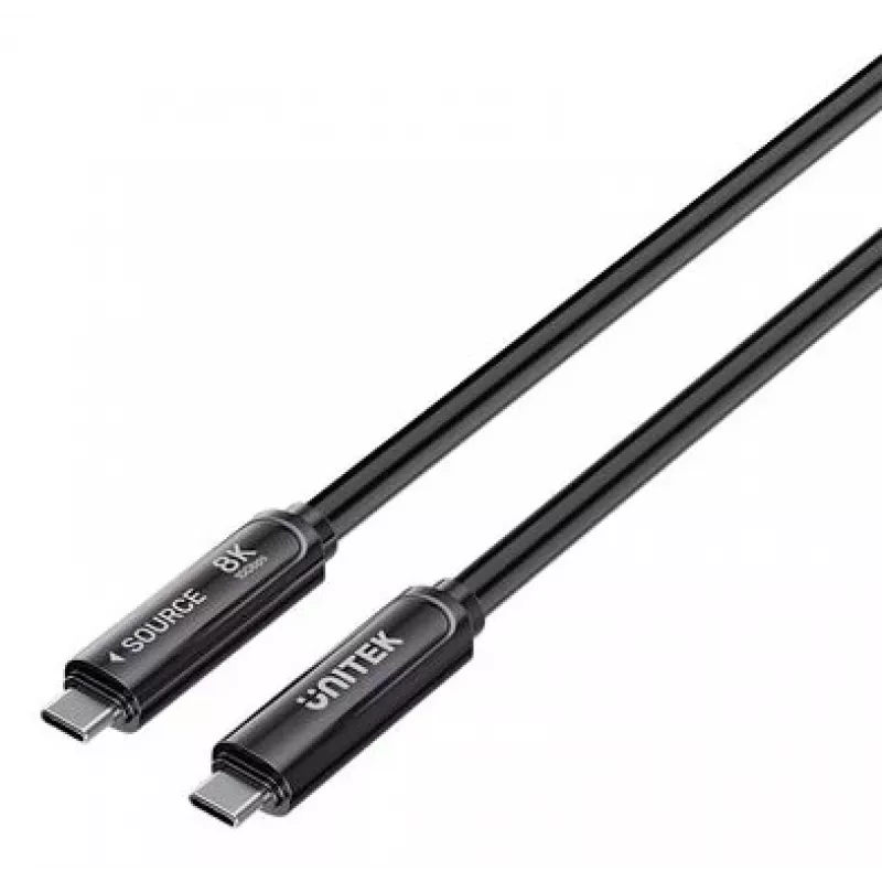 UNITEK USB-C Active Optical Cable 5m - 10Gbps, PD 60W, 8K@30Hz, μαύρο