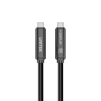 UNITEK USB-C Active Optical Cable 7m – 10Gbps, PD60W, 8K@30Hz, μαύρο