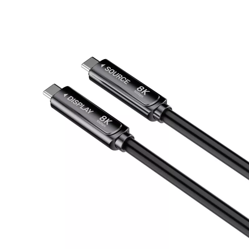 UNITEK USB-C Active Optical Cable 7m – 10Gbps, PD60W, 8K@30Hz, μαύρο
