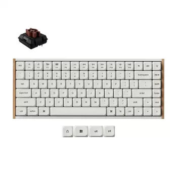 Keychron K3U-Q3Z 75% Milk POM Brown Switch 8K Μηχανικό Πληκτρολόγιο