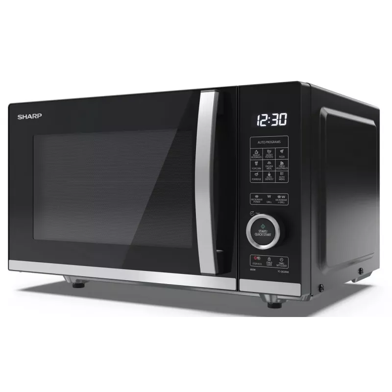 Sharp YC-QG204AE-B Μικροκύματα με Γκριλ, 20L, 800W, Μαύρο