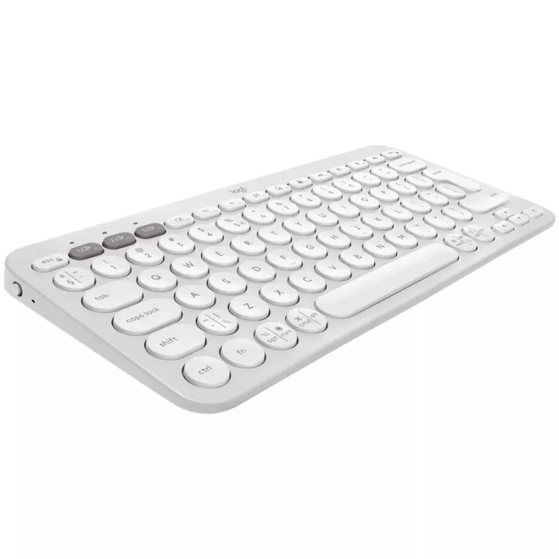 Logitech Pebble Keys 2 K380s ασύρματο πληκτρολόγιο, Tonal White