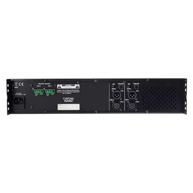 AUDAC CAP248 ενισχυτής 2.0 καναλιών μαύρος