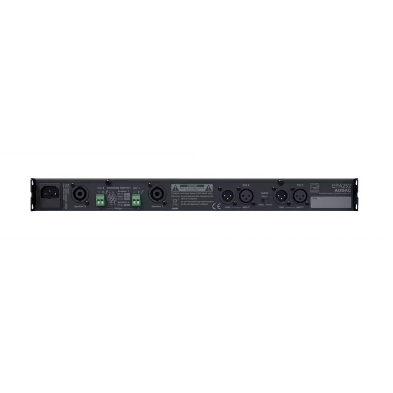 AUDAC EPA252 ενισχυτής ήχου 2.0 καναλιών μαύρος