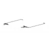 HP L52009-001 Κιτ μεντεσέδων για HP 15-DW/15-DY/15-DA/15-DB/250 G7/255 G7 σειρά - Αριστερός και δεξιός μεντεσές οθόνης - μαύρο/ασημί