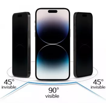 iLike Samsung Galaxy S23 Ultra Tempered Privacy Glass Προστατευτικό οθόνης Μαύρο