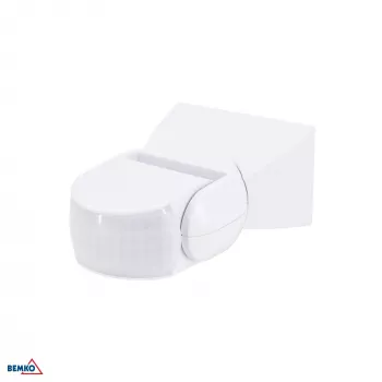 BEMKO Ανιχνευτής κίνησης PIR 1200W 180° IP65 Λευκό