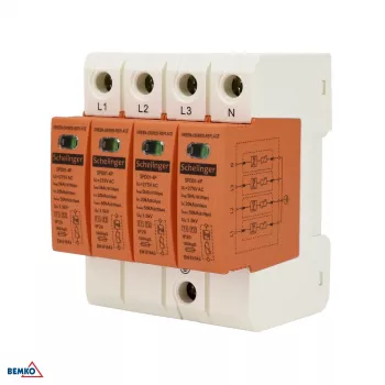 SCHELINGER Απαγωγός υπέρτασης 4P 5kA (10/350) Κλάση T1+T2 (B+C)