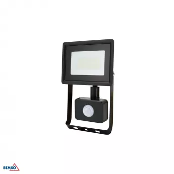 KAFLER KASTEL LED SMD προβολέας 20W 4000K 1640lm IP65 μαύρο με αισθητήρα PIR