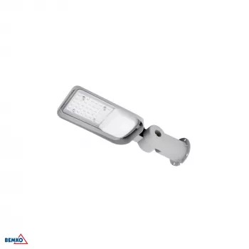 BEMKO JAZMIN 30W 4000K 4050LM IP65 LED φωτιστικό δρόμου ανοιχτό γκρι