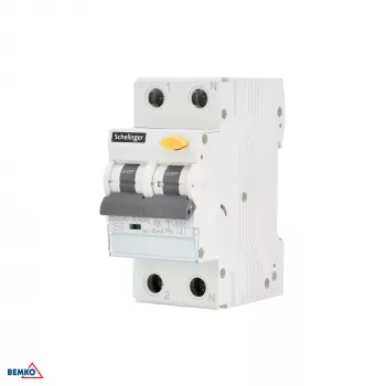 SCHELINGER RCBO 2P B 16A 30mA Τύπου AC Ρελέ Διαφυγής με Προστασία Υπερέντασης