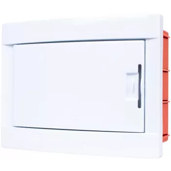 ADELID RM-PT-08P Χωνευτός Πίνακας Διανομής 8 Modules, Λευκό