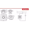 VCX WESA LC 36A LED Περιστροφικός ροοστάτης 200/600W Λευκό