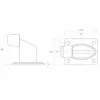 PSG 60.038 Αποσβεστήρας πόρτας - EPDM λάστιχο, Μαύρο, 60x38mm