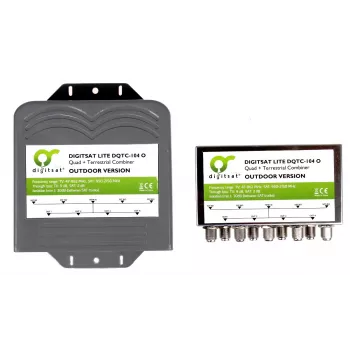 AXING SUMATOR DIGISAT QUAD+TV DQTC-104 Multiswitch 8 δορυφορικές είσοδοι 1 επίγεια είσοδος 4 έξοδοι συνδρομητών
