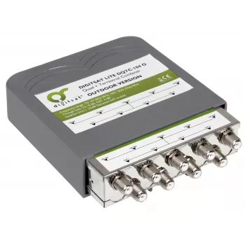 AXING SUMATOR DIGISAT QUAD+TV DQTC-104 Multiswitch 8 δορυφορικές είσοδοι 1 επίγεια είσοδος 4 έξοδοι συνδρομητών