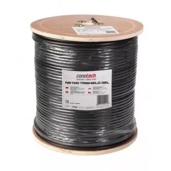 CONOTECH NS-752 Ομοαξονικό καλώδιο NS100 TRI γεμισμένο με gel Μαύρο - Ρολό 300m