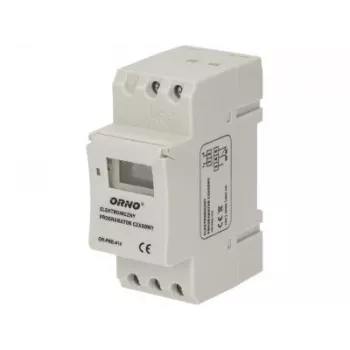 ORNO OR-PRE-414 Ψηφιακός χρονοδιακόπτης, ράγα DIN, 230V AC, 16A, 1 κανάλι