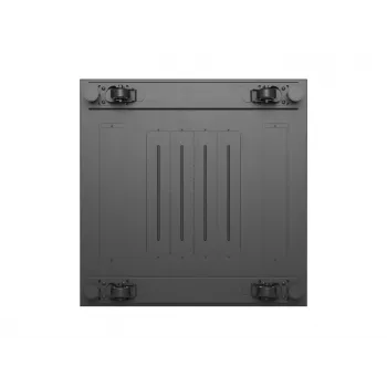 Lanberg Βάση 19 ιντσών 18U 600x600 Μαύρο ντουλάπι δαπέδου με γυάλινη πόρτα (Flat Pack)