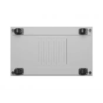 LANBERG 19 inch 42U βάση-ντουλάκι 600x1000 mm γκρι, πόρτα από σκληρυμένο γυαλί, οθόνη LCD, Flat Pack