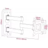 ART AR-57A Σταθερή βάση TV τοίχου για LED/LCD 17-42 ίντσες Μαύρο